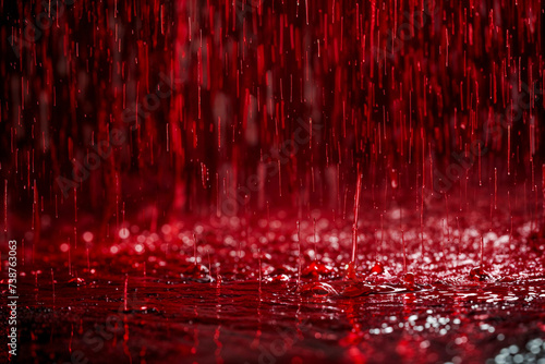 Blood rain, horror, supernatural phenomenon, background, Halloween photo