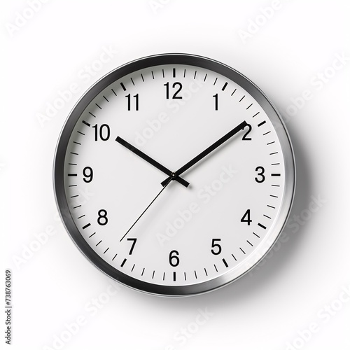 a clock with a silver rim