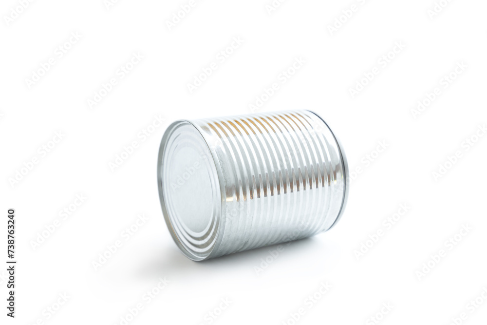 Tin can food isolated on white background, Canned Food Product Tin can food isolated on white background, Canned Food Product