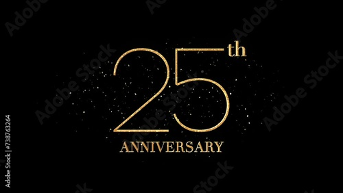 25 th Anniversary Text, Alpha Channel