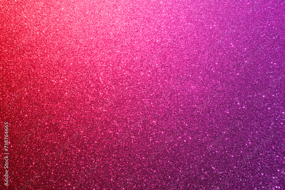 Red and pink glitter  background with gradient and grain effect