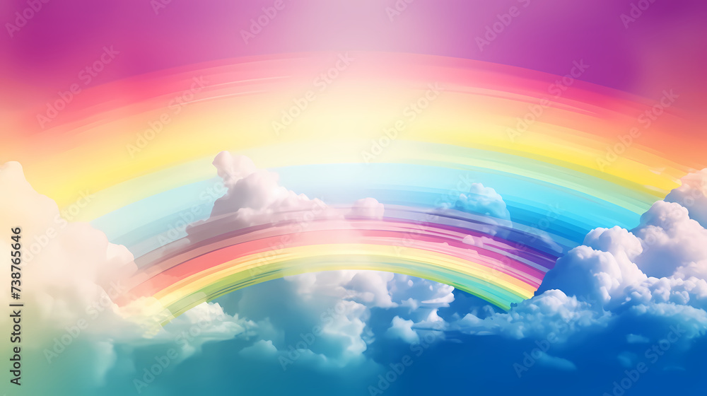 Rainbow background, nature landscape Rainbow background, nature landscape