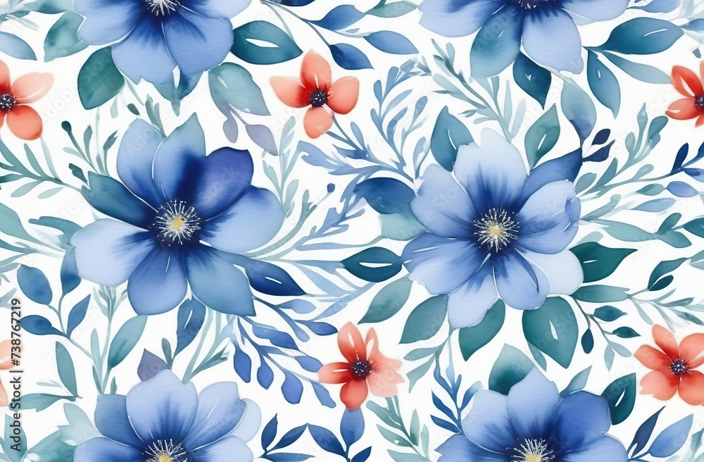 Fototapeta premium Multi-colored flower wall background.