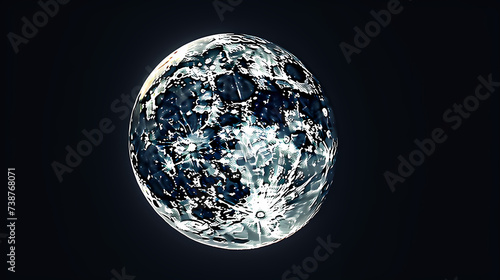 Large full moon at night, full moon photo showing details of the moon's surface