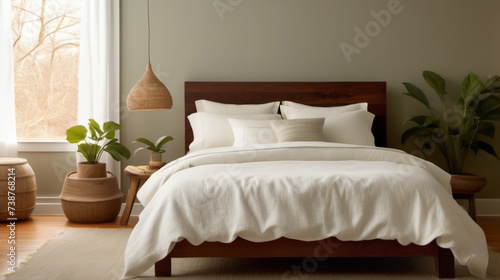 Natural Nest: Enhance Comfort in Your Bedroom with Organic Cotton Linens and Energy-Efficient Lighting
