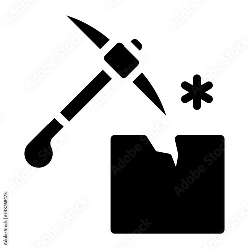 ice breaker glyph icon
