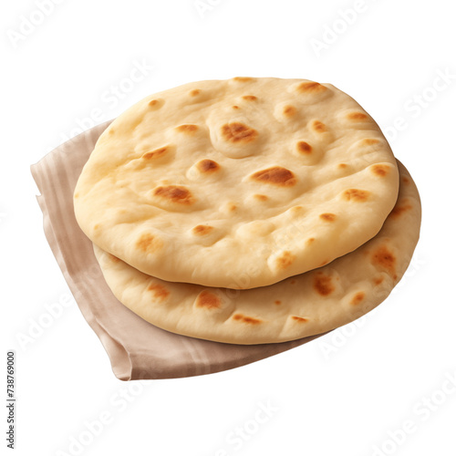 
Naan Bread Pile Elegance: AI-Generated