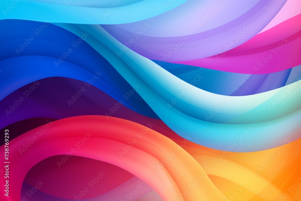 Colors of may, abstract background with waves in blue, pink, orange and yellow huess, and with copyspace for your text. May background banner for special or awareness day, week or month Colors of may, abstract background with waves in blue, pink, orange and yellow huess, and with copyspace for your text. May background banner for special or awareness day, week or month