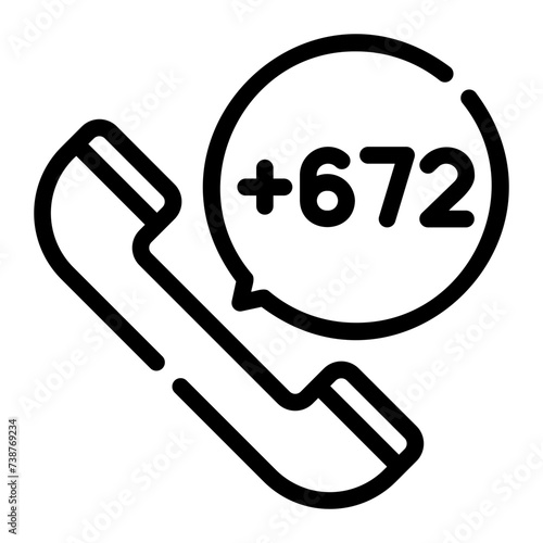 antarctica line icon