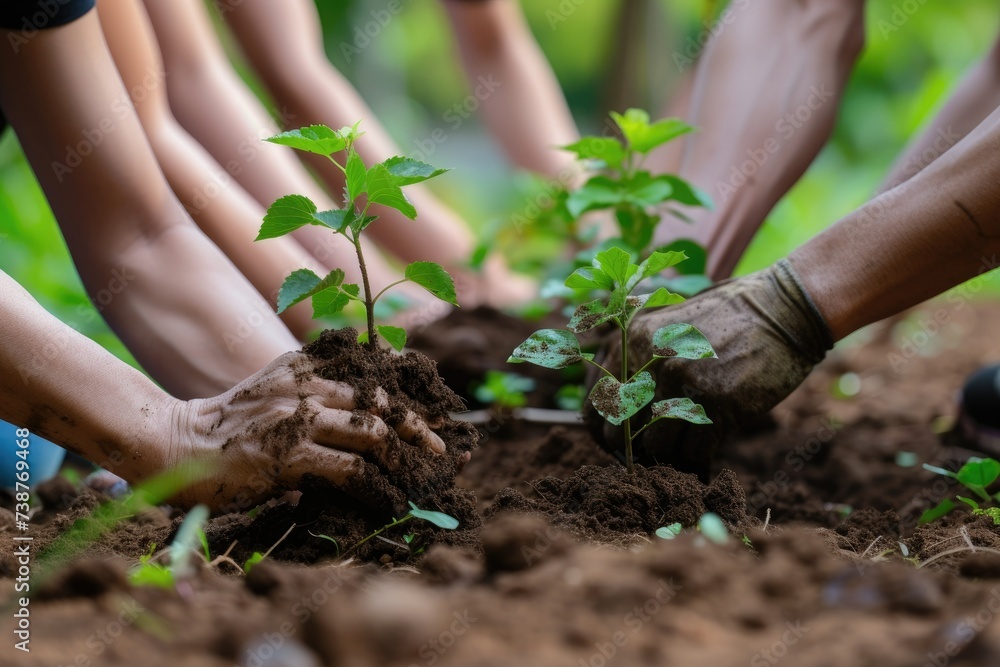 person planting a plant Image of people helping to plant trees Perfect nature Eco Friendly person planting a plant Image of people helping to plant trees Perfect nature Eco Friendly