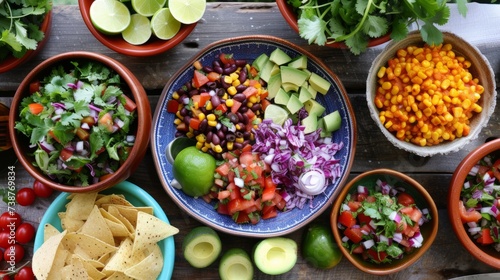 Vibrant Mexican Vegan Meal