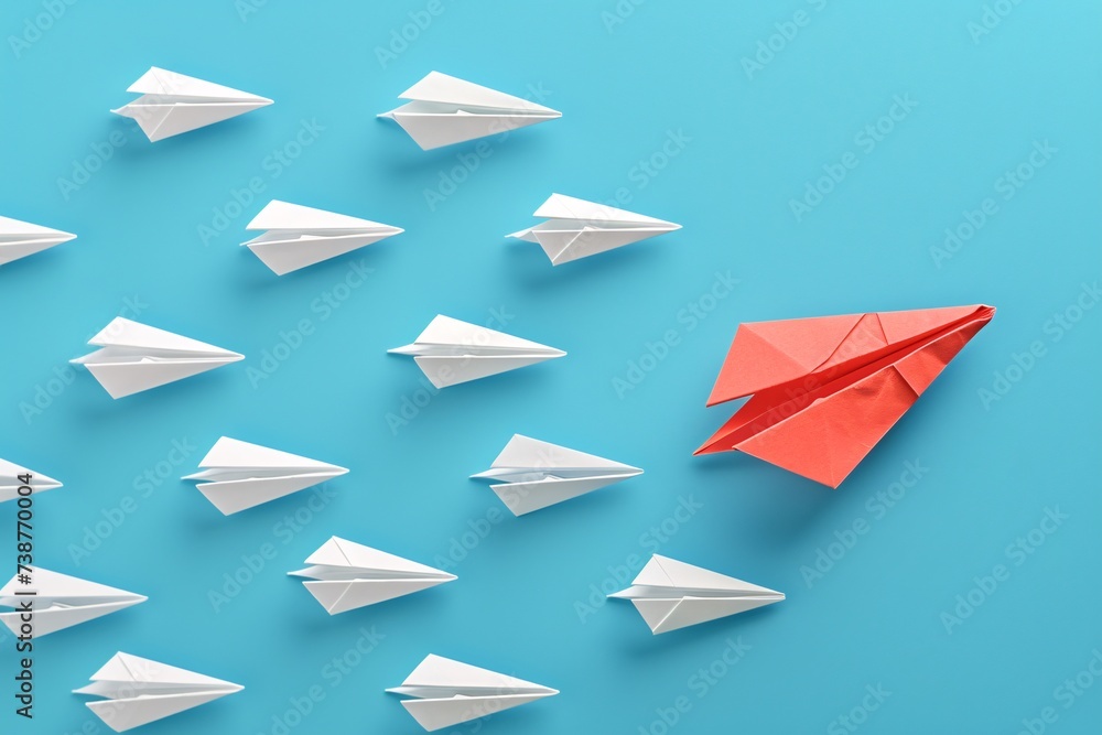 Fototapeta premium origami airplane