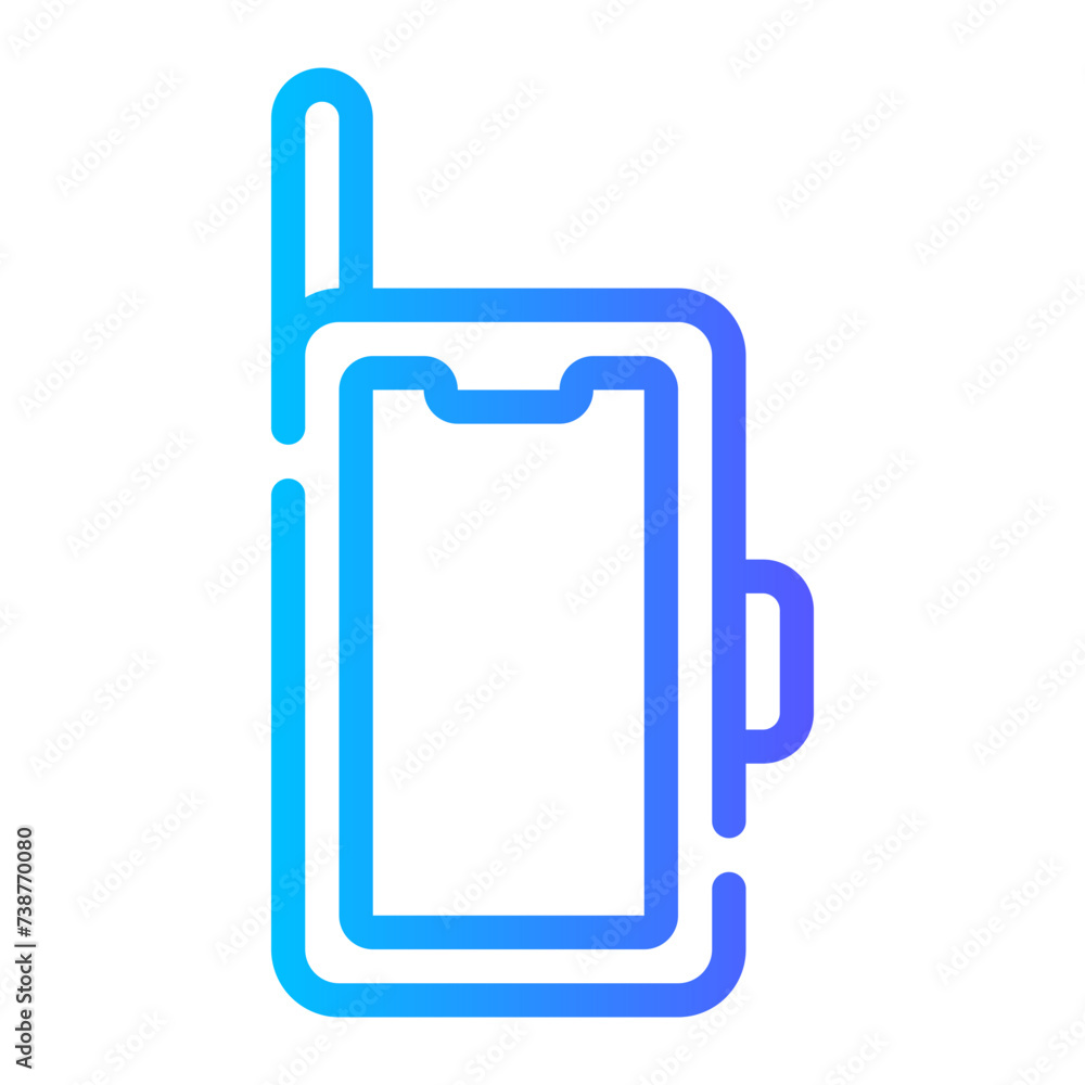 satellite phone gradient icon