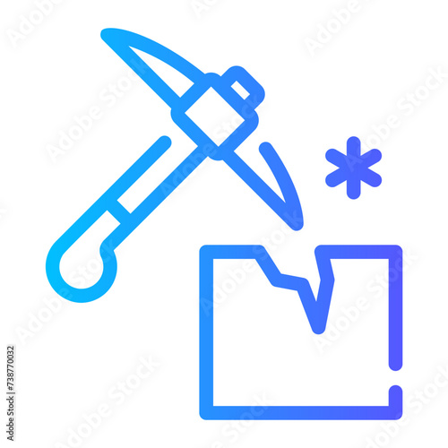 ice breaker gradient icon