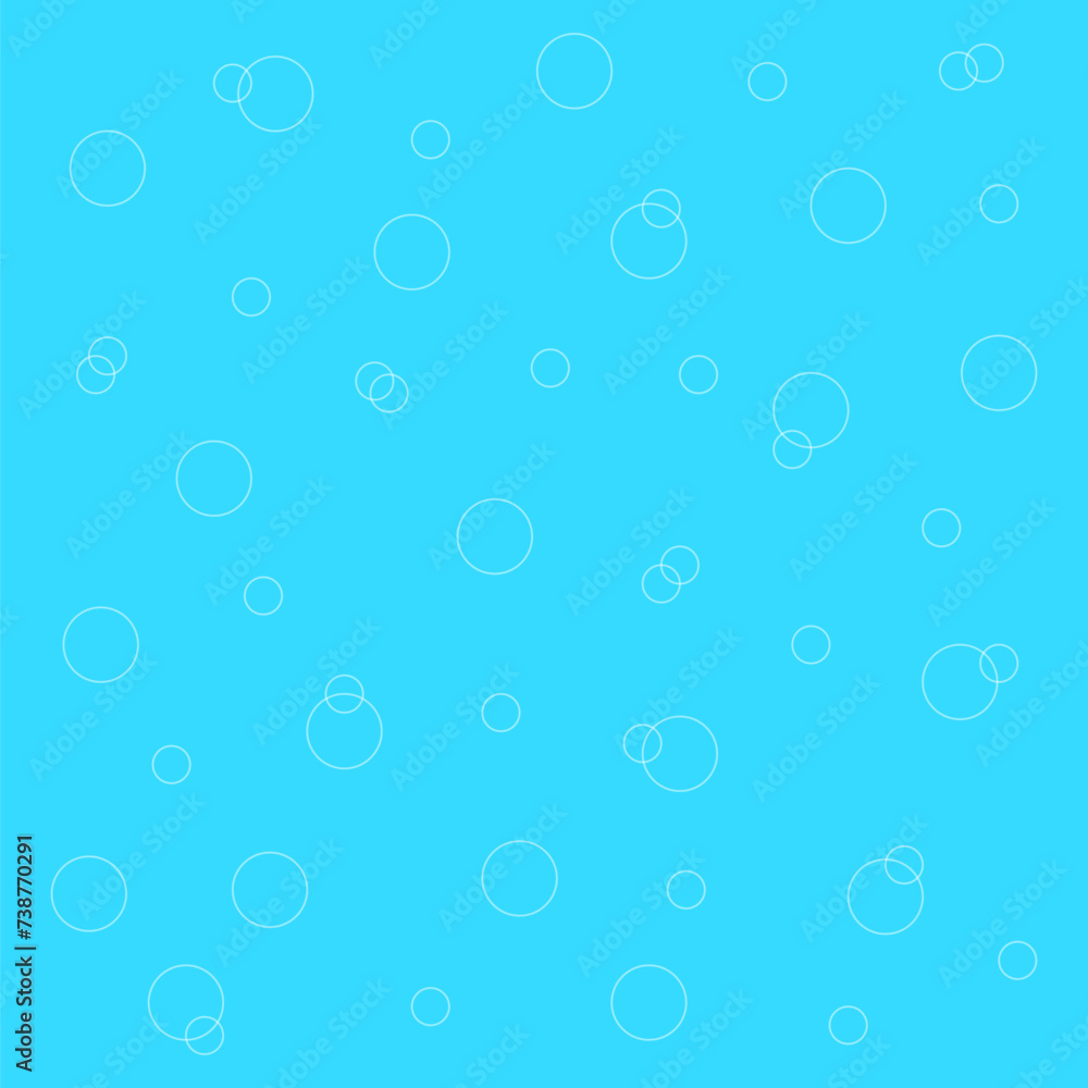 Simple blue background with white bubbles. Vector illustration Simple blue background with white bubbles. Vector illustration