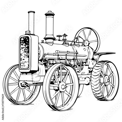 set of vintage cars
