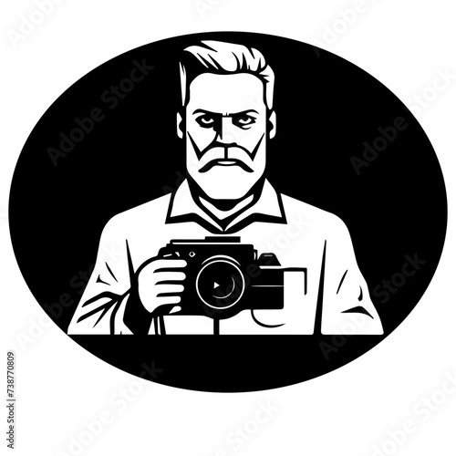 silhouette of a photographer shooting