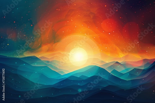 Colors of may  abstract background with waves in blue  pink  orange and yellow huess  and with copyspace for your text. May background banner for special or awareness day  week or month