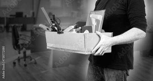 Dismissed box in hands of m...