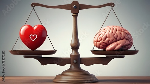 Equilibrium of Heart and Brain, Emotion and Logic on Scales