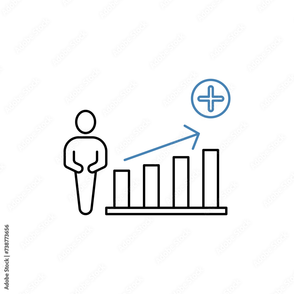 population growth concept line icon. Simple element illustration. population growth concept outline symbol design. population growth concept line icon. Simple element illustration. population growth concept outline symbol design.