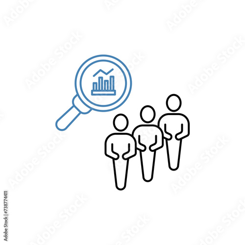 census concept line icon. Simple element illustration. census concept outline symbol design.