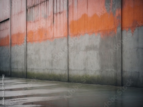 Abstract dark empty concrete interior room, interior wall, wallpaper and background, for product ads