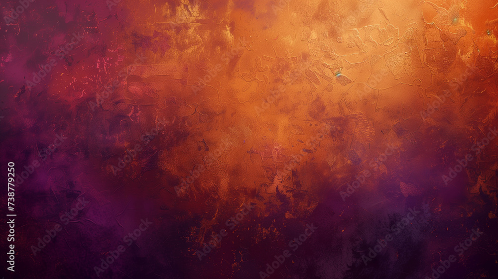 A vintage-inspired abstract background featuring a rich gradient of dark orange, brown, and deep purple.