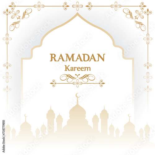 Ramadan kareem arabic celebration background