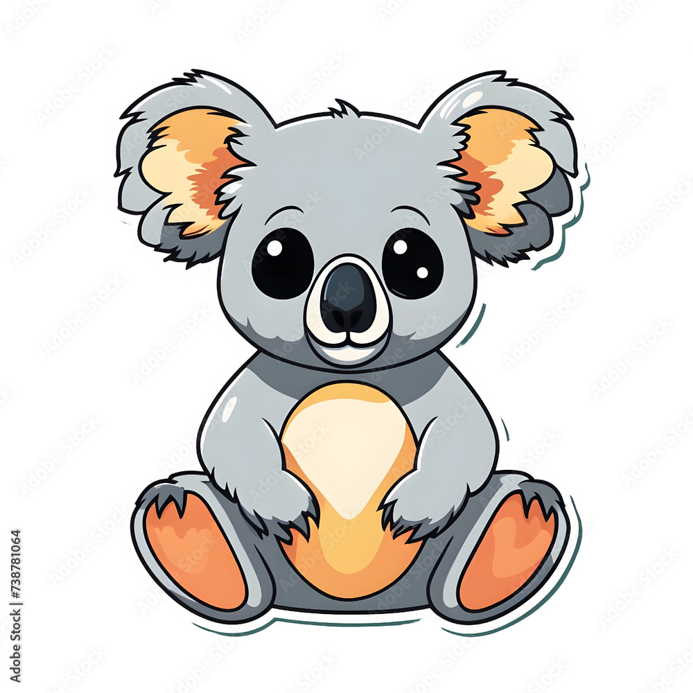 Vector cute koala cartoon character illustration
Vector cute koala cartoon character illustration