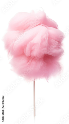 Pink Cotton Candy. isolated on white background