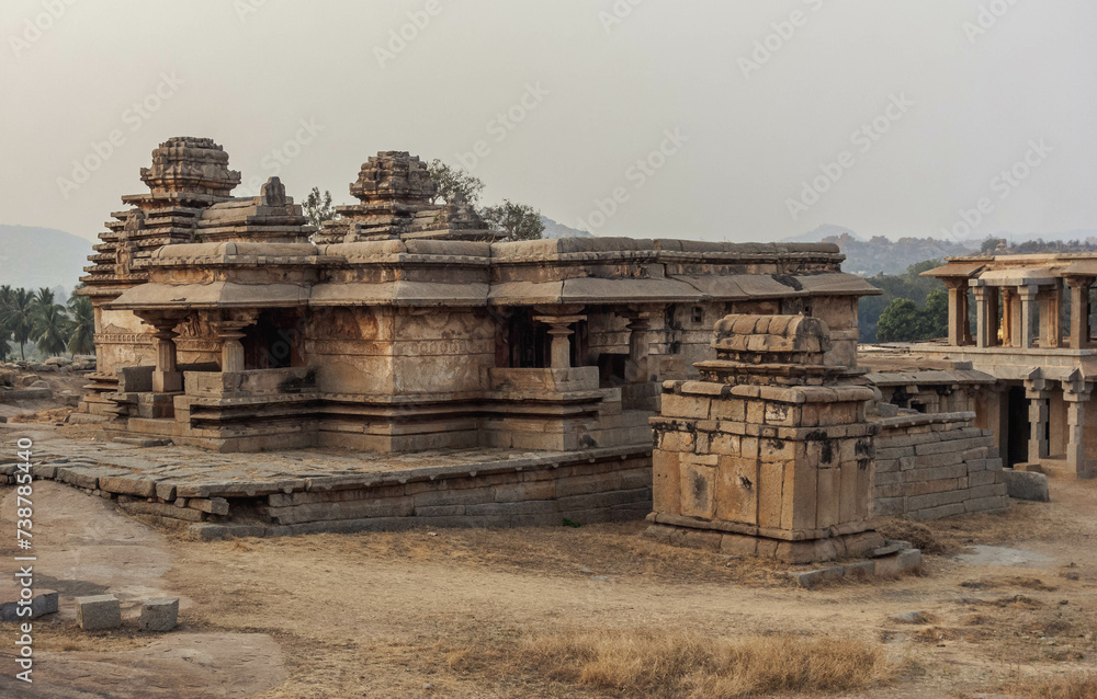 Hemakuta group of temples, Hampi - a cluster of ancient shrines. India