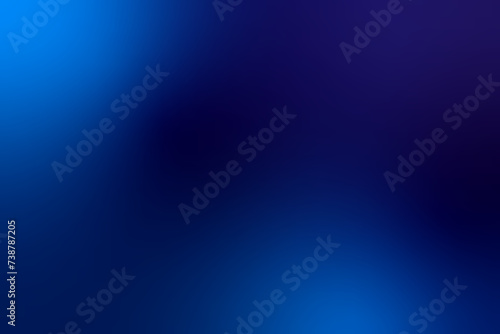 Colorful Bright Blue Gradient Blurry Background. Abstract Art Wallpaper. Vector Illustration