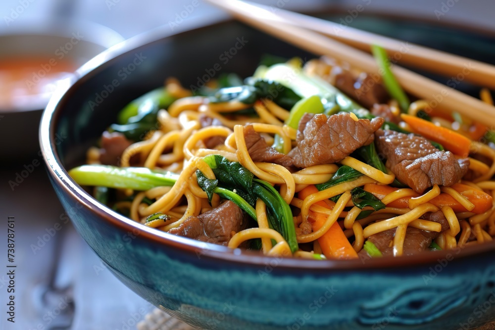 Oriental beef noodle. Oriental beef noodle.