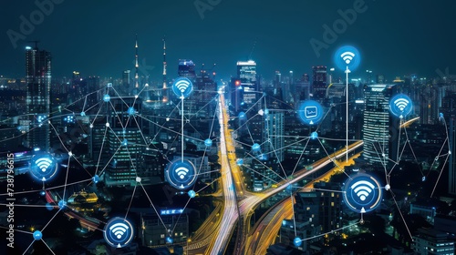 Connected City Network with Wireless Technology