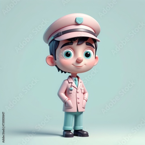 cute little boy in medical uniform, illustration cute little boy in medical uniform, illustration cute cartoon doctor in uniform, illustration © Shubham