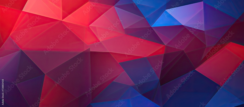3d Abstract geometric and polygonal background illustration