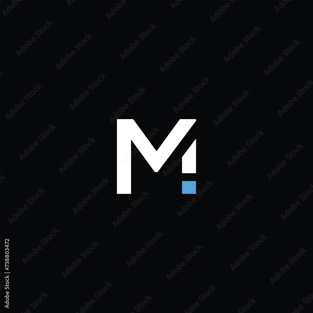 Initial Mi Letter Logo Design. Usable for Business Logo. Logo Element Initial Mi Letter Logo Design. Usable for Business Logo. Logo Element