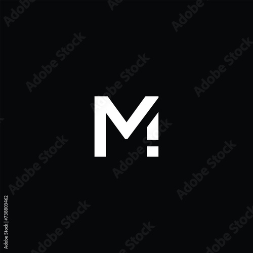 Mi Letter Initial Logo Design Template Vector Illustration