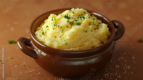 Aligot - Mashed Potatoes with Cheese Image photo
