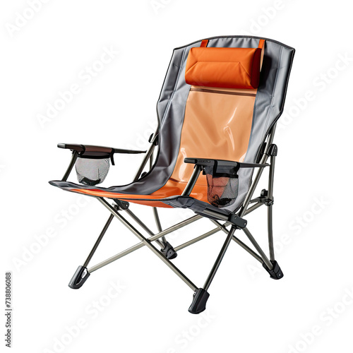  Contemporary Camp Chair Render Isolated on Transparent Background