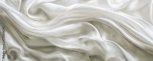 white silk background with waves, in the style of detailed feather rendering