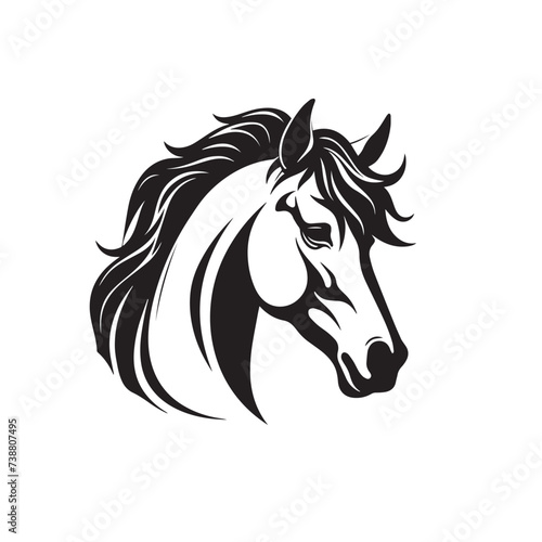 horse head logo