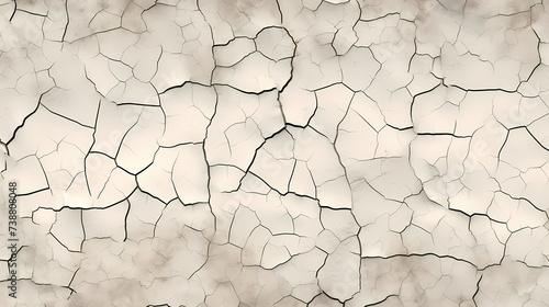Ground cracking background, cracked land riddled with holes caused by severe drought