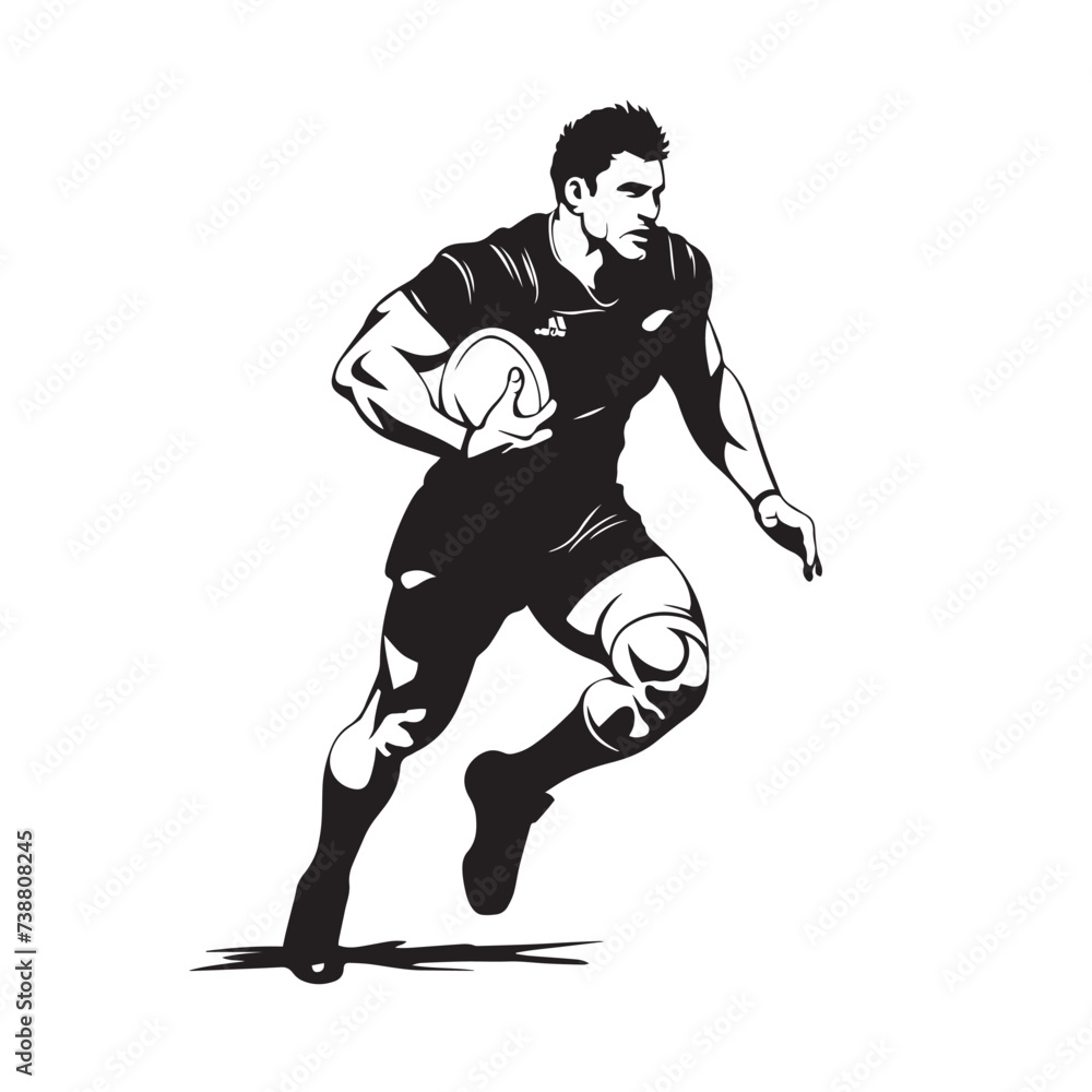 Rugby Player silhouette