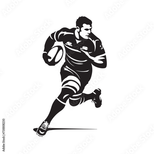 Rugby Player silhouette © Mark