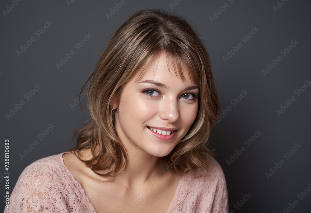 Portrait of attractive woman in dress Portrait of attractive woman in dress