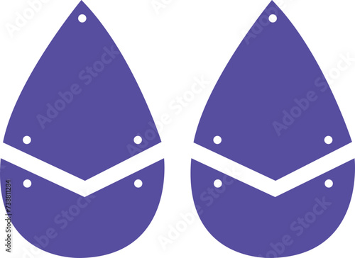 Earrings SVG vector cut file for cricut and silhouette