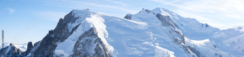 Obraz premium Panorama du mont-blanc