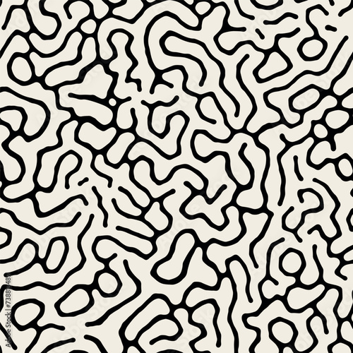 Vector seamless pattern. Creative smooth background. Decorative simple hand drawn design. Natural organic swatch.